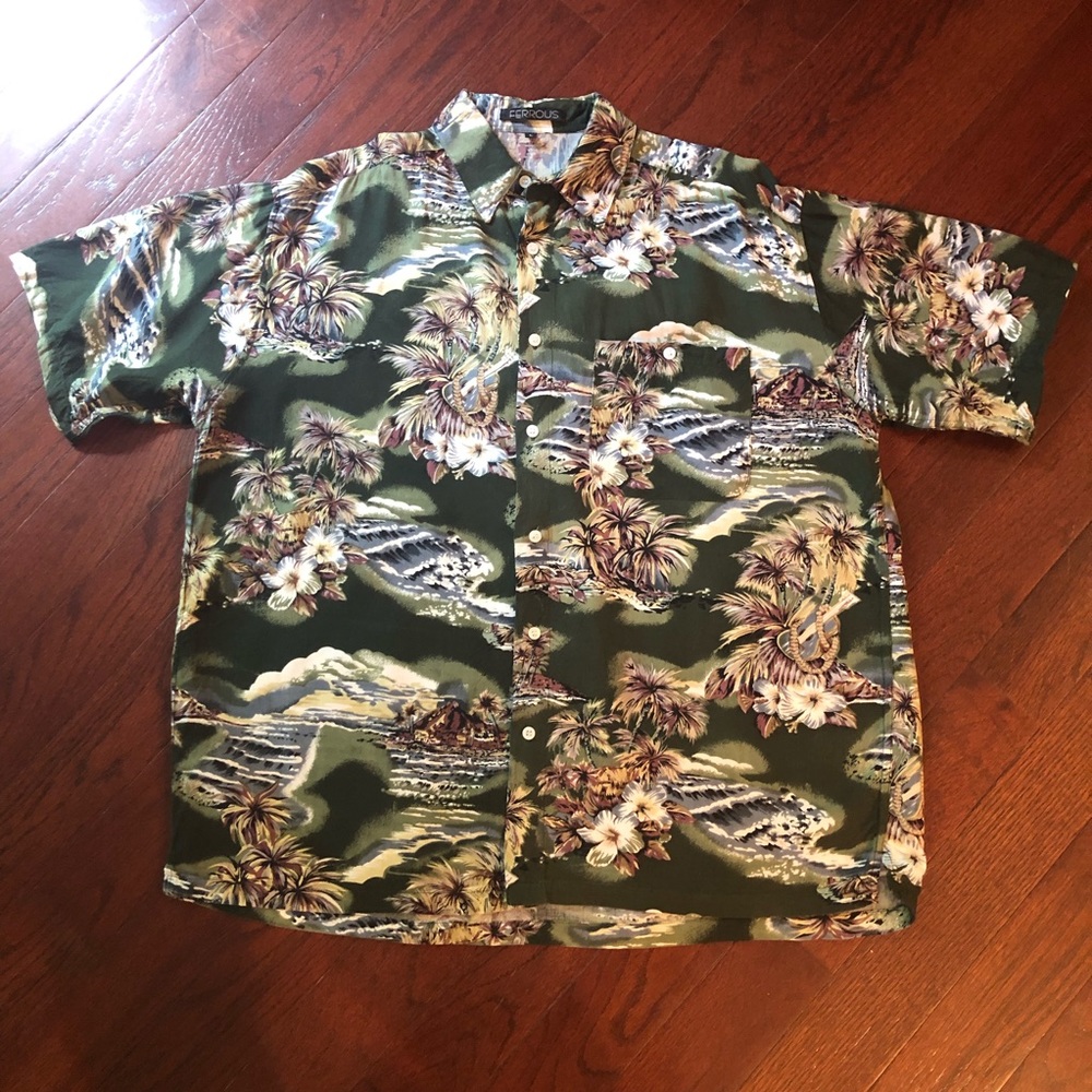 Ferrous tropical print shirt